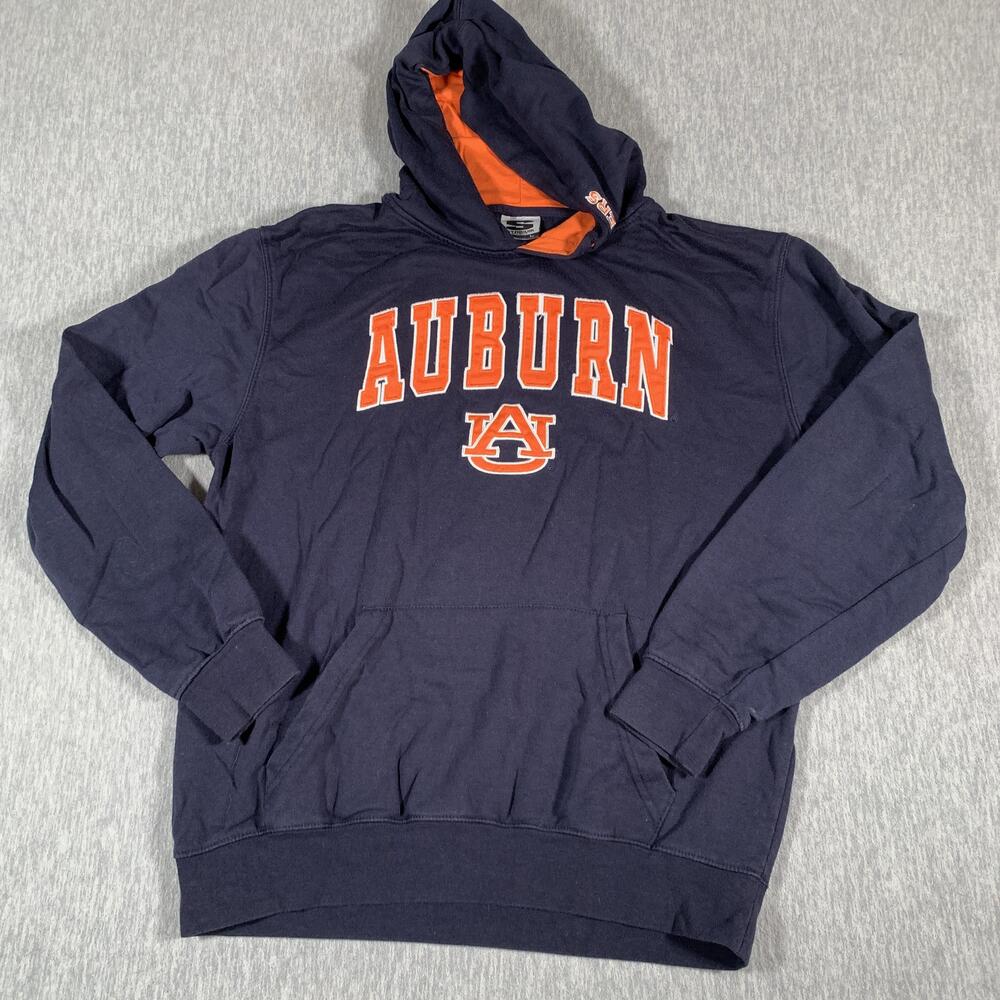 Auburn Tigers Hoodie Sweatshirt Mens Large Navy Orange NCAA College Football